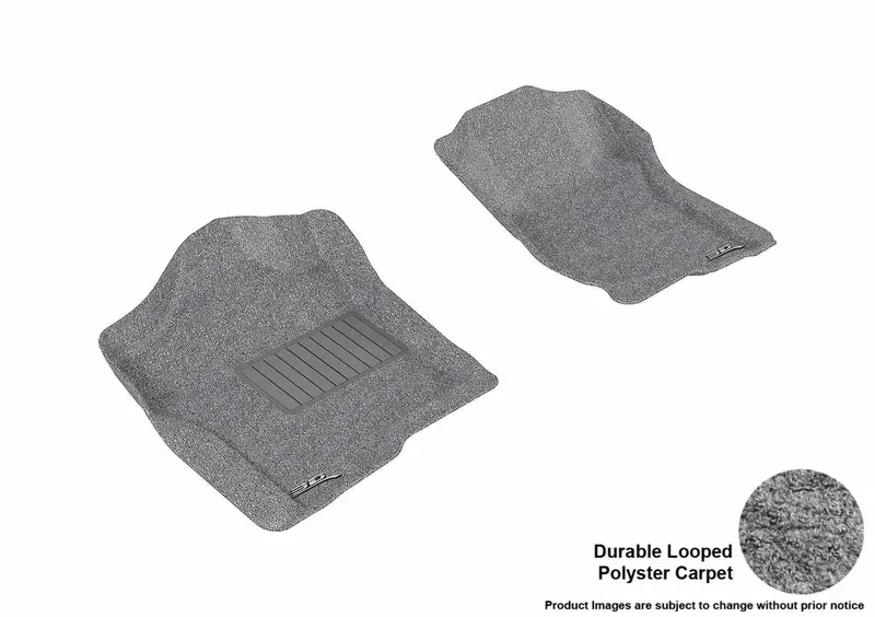 3D Maxpider Classic Gray Floor Mats – 2-Piece Front Interior Protection 1