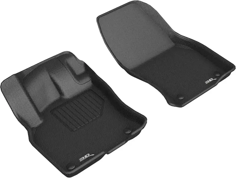 3D Maxpider Kagu Black Front Floor Mat – Custom Trim Fit For Driver & Passenger 1