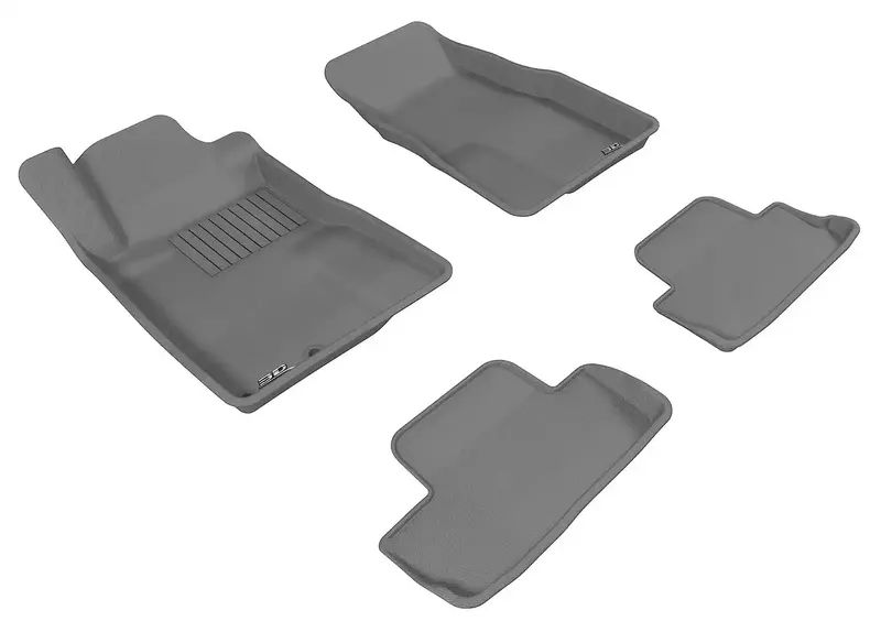 3D Maxpider Kagu Custom Floor Mats – Gray, 4-Piece Set For Front & Rear Rows 1