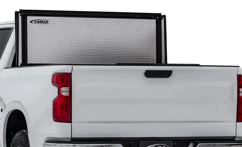 Aci Lomax Stance Hard Tri-Fold Truck Bed Cover – Black Diamond Mist Finish With Single-Rail Mounting 1