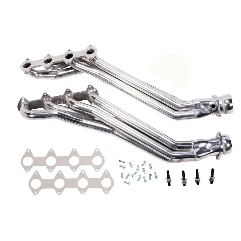 Bbk Performance Long-Tube Exhaust Headers – Polished Silver Ceramic Coating For 2005–2010 Mustang Gt 1