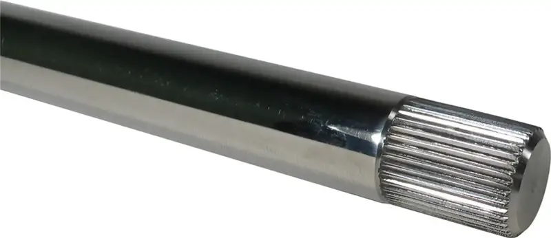 Borgeson 429282 Polished Stainless Steel Steering Shaft – 3/4"-36 Spline, 14.75" Length, 7/8" Input Spline 1