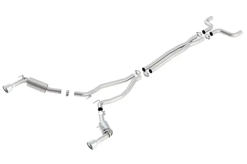 Borla 140532 Atak Cat-Back Exhaust System – Aggressive Tone, Mandrel-Bent Stainless Steel 1