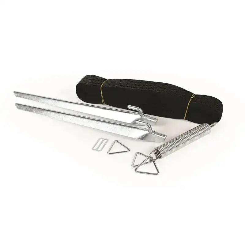 Camco Awning Anchor Stabilizer Kit – Includes 15" Ground Stakes, Tension Springs, Straps, And 2 Anchors (42514) 1