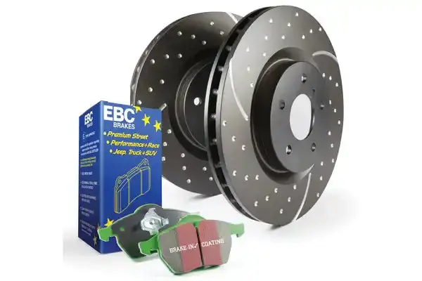 Ebc Sport Slotted Brake Rotors – Wide-Groove Design For Improved Cooling And Fade Resistance (S3Kf1268 Gd) 1