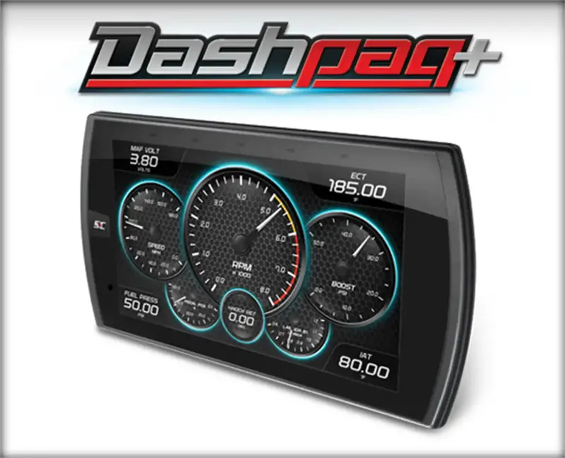 Holley Dashpaq+ Performance Programmer (Model 20617) – Touchscreen Dashboard Monitor With Mounting Kit And Cables 1