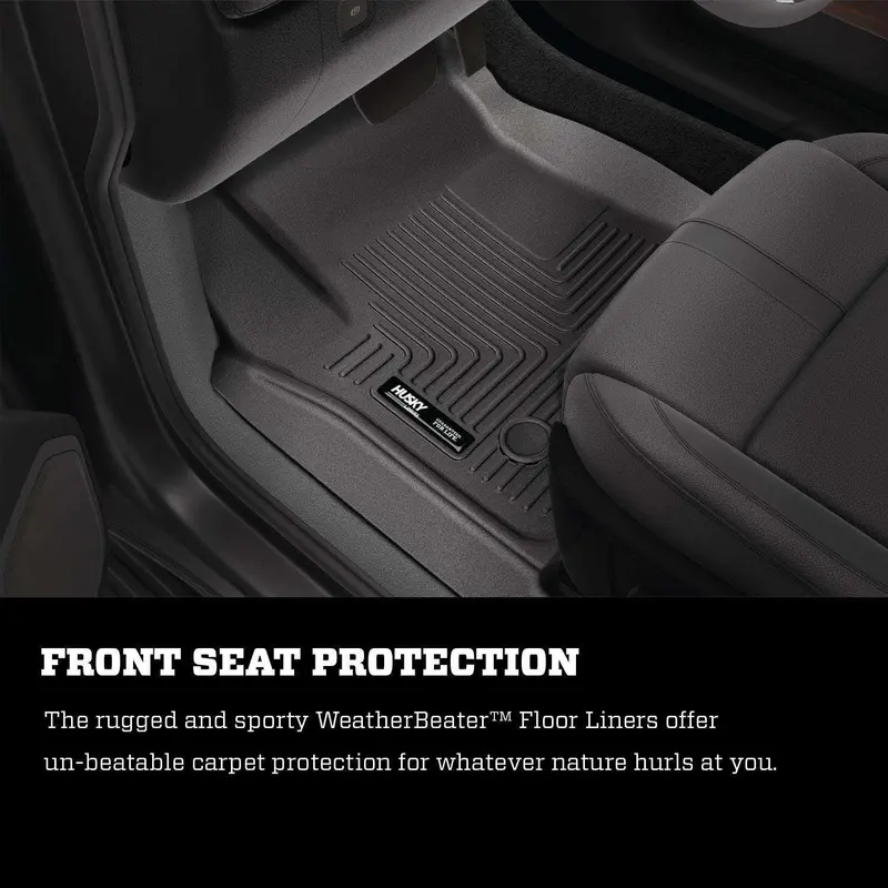 Husky Liners Weatherbeater Floor Liners For Nissan Rogue – Front & Second-Row Coverage 1