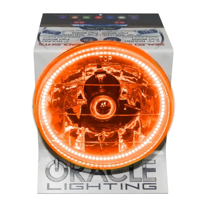 Oracle Lighting 8066-005 Led Sealed Beam Headlight With Halo Ring – Includes 1A Power Supply 1
