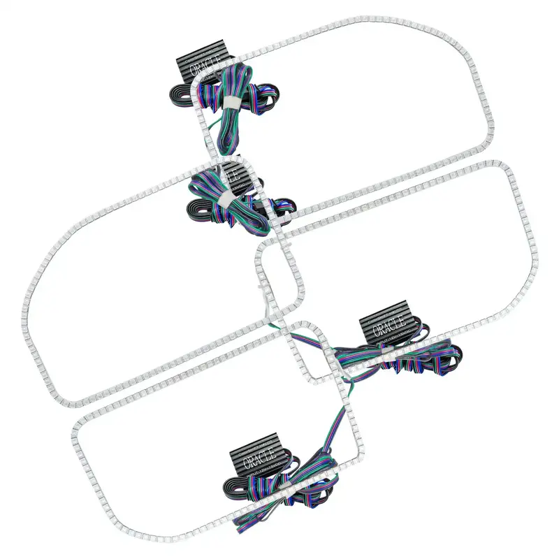 Oracle Lighting Colorshift Halo Kit – Square Ring Design, No Controller Included (Model 2383-334) 1