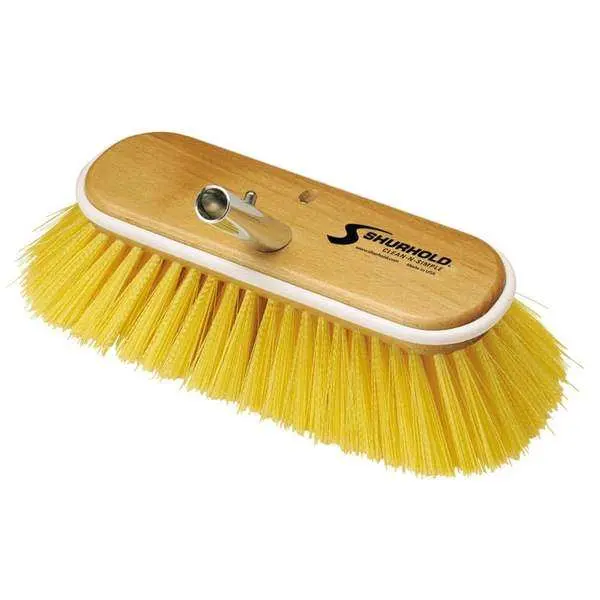 Shurhold 985 10-Foot Medium-Poly Deck Brush – Ergonomic Handle, Durable Bristles 1