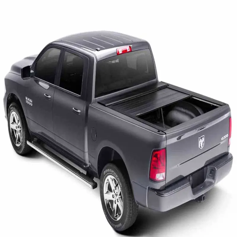 Trailfx Tfx25311 Manual Retractable Truck Bed Ladder – Matte Black Aluminum With Key Lock 1