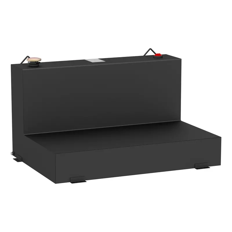 Uws St-85-L-Mb Matte Black L-Shaped 85-Gallon Steel Transfer Tank 1